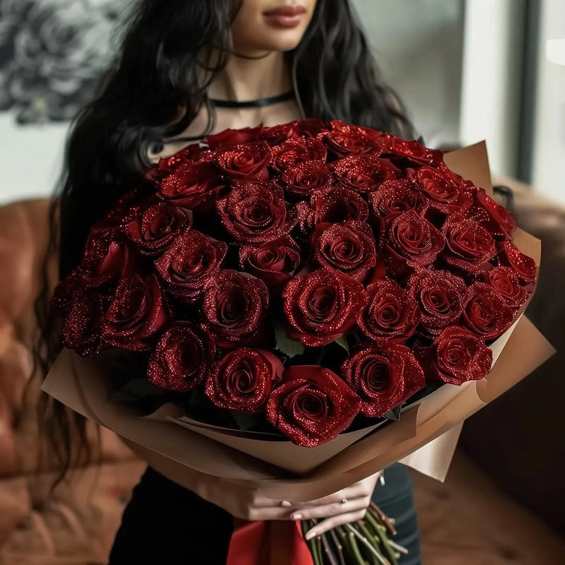 Buquê de Rosas com Glitter ❤️