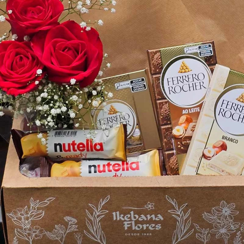 Cesta de Chocolate - Ferrero Rocher